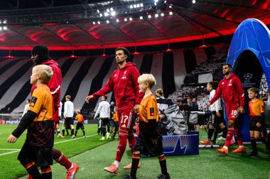 FRANKFURT, GERMANY - 22 EKİM 2025: Curtis Jones - UEFA Şampiyonlar Ligi, Deutsche Park 'ta SG Eintracht Frankfurt-Liverpool FC maçı.