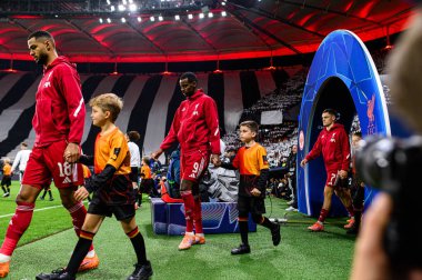 FRANKFURT, GERMANY - 22 Ekim 2025: Alexander Isak - UEFA Şampiyonlar Ligi, Deutsche Park 'ta SG Eintracht Frankfurt-Liverpool FC maçı.