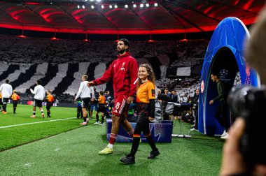 FRANKFURT, GERMANY - 22 OCTOBER, 2025: Dominik Szoboszlai - UEFA Şampiyonlar Ligi, maç SG Eintracht Frankfurt - Liverpool FC Deutsche Bank Park.