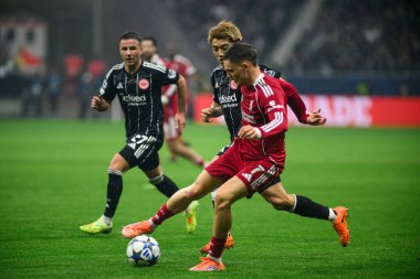 FRANKFURT, GERMANY - 22 EKİM, 2025: Florian Wirtz - UEFA Şampiyonlar Ligi, Deutsche Park 'ta SG Eintracht Frankfurt ile Liverpool FC karşılaşması.