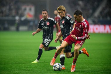 FRANKFURT, GERMANY - 22 EKİM, 2025: Florian Wirtz - UEFA Şampiyonlar Ligi, Deutsche Park 'ta SG Eintracht Frankfurt ile Liverpool FC karşılaşması.