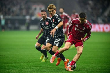 FRANKFURT, GERMANY - 22 EKİM, 2025: Florian Wirtz - UEFA Şampiyonlar Ligi, Deutsche Park 'ta SG Eintracht Frankfurt ile Liverpool FC karşılaşması.