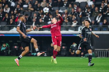 FRANKFURT, GERMANY - 22 EKİM, 2025: Federico Chiesa - UEFA Şampiyonlar Ligi, Deutsche Park 'ta SG Eintracht Frankfurt-Liverpool FC maçı.