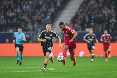 FRANKFURT, GERMANY - 22 Ekim 2025: Cody Gakpo - UEFA Şampiyonlar Ligi, Deutsche Park 'ta SG Eintracht Frankfurt-Liverpool FC maçı.