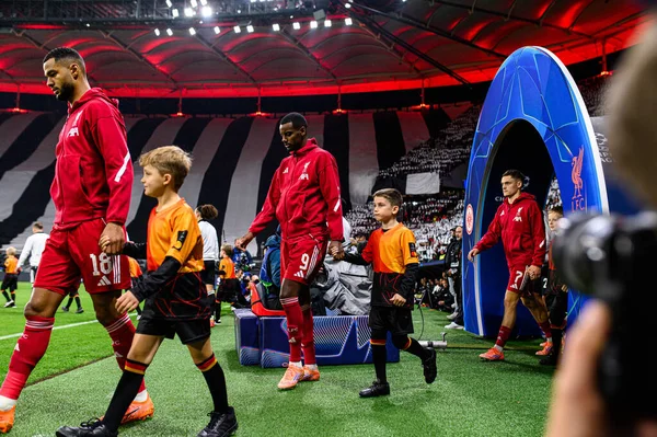FRANKFURT, GERMANY - 22 Ekim 2025: Alexander Isak - UEFA Şampiyonlar Ligi, Deutsche Park 'ta SG Eintracht Frankfurt-Liverpool FC maçı.