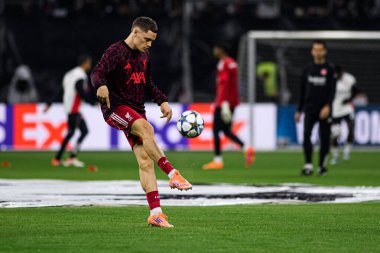FRANKFURT, GERMANY - 22 EKİM, 2025: Florian Wirtz - UEFA Şampiyonlar Ligi, Deutsche Park 'ta SG Eintracht Frankfurt ile Liverpool FC karşılaşması.