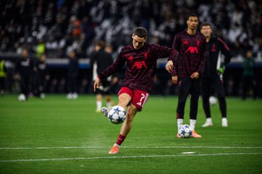 FRANKFURT, GERMANY - 22 EKİM, 2025: Florian Wirtz - UEFA Şampiyonlar Ligi, Deutsche Park 'ta SG Eintracht Frankfurt ile Liverpool FC karşılaşması.