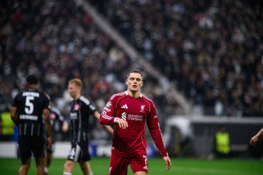 FRANKFURT, GERMANY - 22 EKİM, 2025: Florian Wirtz - UEFA Şampiyonlar Ligi, Deutsche Park 'ta SG Eintracht Frankfurt ile Liverpool FC karşılaşması.