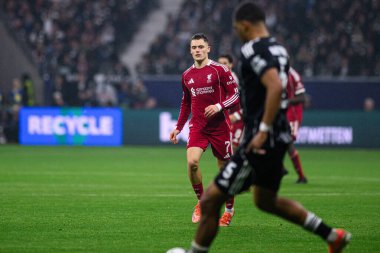 FRANKFURT, GERMANY - 22 EKİM, 2025: Florian Wirtz - UEFA Şampiyonlar Ligi, Deutsche Park 'ta SG Eintracht Frankfurt ile Liverpool FC karşılaşması.