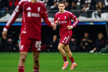 FRANKFURT, GERMANY - 22 EKİM, 2025: Florian Wirtz - UEFA Şampiyonlar Ligi, Deutsche Park 'ta SG Eintracht Frankfurt ile Liverpool FC karşılaşması.