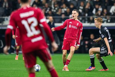 FRANKFURT, GERMANY - 22 EKİM, 2025: Florian Wirtz - UEFA Şampiyonlar Ligi, Deutsche Park 'ta SG Eintracht Frankfurt ile Liverpool FC karşılaşması.
