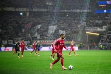 FRANKFURT, GERMANY - 22 EKİM 2025: Mohamed Salah - UEFA Şampiyonlar Ligi, Deutsche Park 'ta SG Eintracht Frankfurt-Liverpool FC maçı.