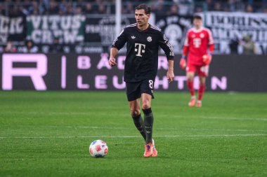 MOENCHENGLADBACH, GERMANY - 25 Ekim 2025: Leon Goretzka - Borussia Moenchengladbach ile Borussia Park 'taki 1.Bundesliga maçı. Sadece yazı işleri için. Satmak veya dağıtmak yasaktır.