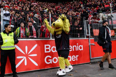 LEVERKUSEN, GERMANY - 26 Ekim 2025: - Bundesliga Bayer 04 Leverkusen-SC Freiburg maçı Bayarena 'da.