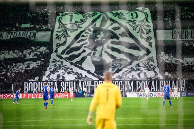 MOENCHENGLADBACH, GERMANY - 28 Ekim 2025: - Almanya Kupası DFB Pokal Borussia Moenchengladbach-Karlsruher SC maçı Borussia Park 'ta.