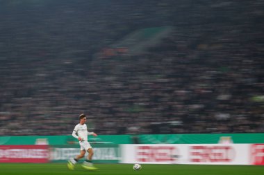 MOENCHENGLADBACH, GERMANY - 28 Ekim 2025: - Almanya Kupası DFB Pokal Borussia Moenchengladbach-Karlsruher SC maçı Borussia Park 'ta.