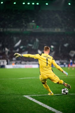 MOENCHENGLADBACH, GERMANY - 28 Ekim 2025: Hans Christian Bernat - Almanya Kupası DFB Pokal Borussia Moenchengladbach - Borussia Park 'ta Karlsruher SC.