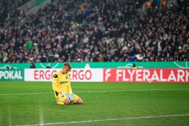 MOENCHENGLADBACH, GERMANY - 28 Ekim 2025: Hans Christian Bernat - Almanya Kupası DFB Pokal Borussia Moenchengladbach - Borussia Park 'ta Karlsruher SC.