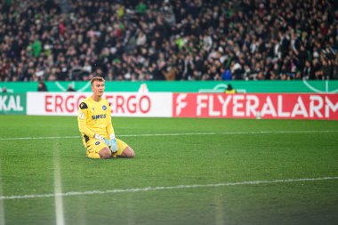 MOENCHENGLADBACH, GERMANY - 28 Ekim 2025: Hans Christian Bernat - Almanya Kupası DFB Pokal Borussia Moenchengladbach - Borussia Park 'ta Karlsruher SC.