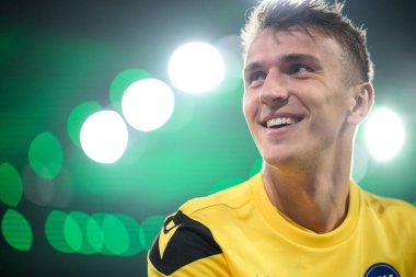 MOENCHENGLADBACH, GERMANY - 28 Ekim 2025: Hans Christian Bernat - Almanya Kupası DFB Pokal Borussia Moenchengladbach - Borussia Park 'ta Karlsruher SC.