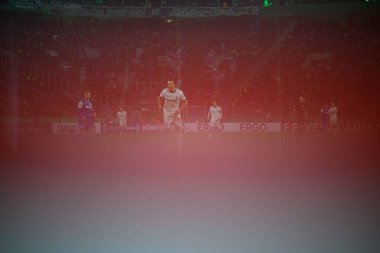 MOENCHENGLADBACH, GERMANY - 28 Ekim 2025: - Almanya Kupası DFB Pokal Borussia Moenchengladbach-Karlsruher SC maçı Borussia Park 'ta.