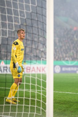 MOENCHENGLADBACH, GERMANY - 28 Ekim 2025: Hans Christian Bernat - Almanya Kupası DFB Pokal Borussia Moenchengladbach - Borussia Park 'ta Karlsruher SC.