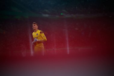 MOENCHENGLADBACH, GERMANY - 28 Ekim 2025: Hans Christian Bernat - Almanya Kupası DFB Pokal Borussia Moenchengladbach - Borussia Park 'ta Karlsruher SC.