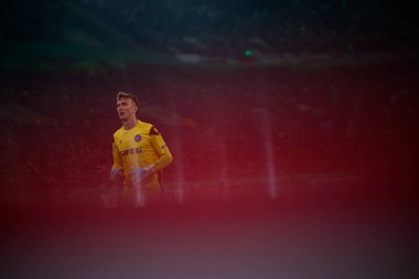 MOENCHENGLADBACH, GERMANY - 28 Ekim 2025: Hans Christian Bernat - Almanya Kupası DFB Pokal Borussia Moenchengladbach - Borussia Park 'ta Karlsruher SC.