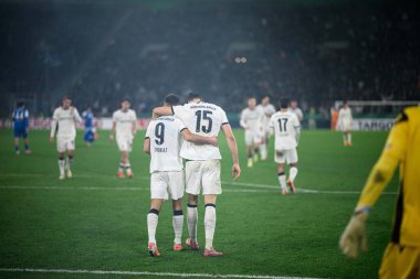 MOENCHENGLADBACH, GERMANY - 28 Ekim 2025: Haris Tabakoviç - Almanya Kupası DFB Pokal Borussia Moenchengladbach - Borussia Park 'ta Karlsruher SC.