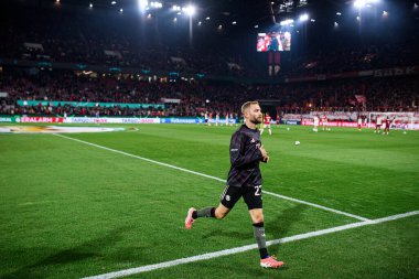 COLOGNE, GERMANY - 29 Ekim 2025: Konrad Laimer - Almanya Kupası DFB Pokal 1.FC Koeln FC Bayern 'e karşı Rhein Energie Stadion' da oynanan futbol maçı.