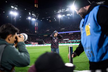 COLOGNE, GERMANY - 29 Ekim 2025: Lennart Karl - Almanya Kupası DFB Pokal 1.FC Koeln FC Bayern 'e karşı Rhein Energie Stadion' da oynanan futbol maçı.