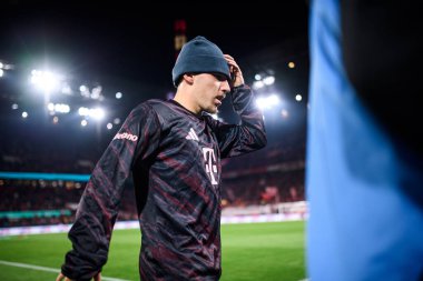 COLOGNE, GERMANY - 29 Ekim 2025: Lennart Karl - Almanya Kupası DFB Pokal 1.FC Koeln FC Bayern 'e karşı Rhein Energie Stadion' da oynanan futbol maçı.