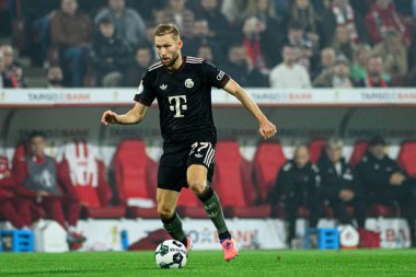 COLOGNE, GERMANY - 29 Ekim 2025: Konrad Laimer - Almanya Kupası DFB Pokal 1.FC Koeln FC Bayern 'e karşı Rhein Energie Stadion' da oynanan futbol maçı.
