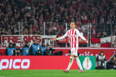 COLOGNE, GERMANY - 29 Ekim 2025: El Mala - Almanya Kupası DFB Pokal 1.FC Koeln FC Bayern 'e karşı Rhein Energie Stadion' da oynanan futbol maçı.