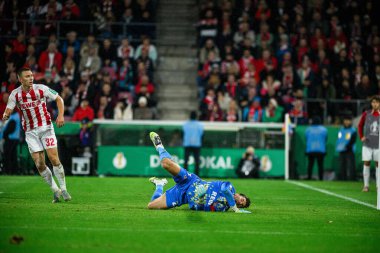 COLOGNE, GERMANY - 29 Ekim 2025: Marius Buelter - Almanya Kupası DFB Pokal 1.FC Koeln FC Bayern 'e karşı Rhein Energie Stadion' da oynanan futbol maçı.