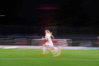 COLOGNE, ALMANY - 31 EKİM, 2025: Sandra Maria Jessen - 1.FC Koeln 'e karşı 1.FC Bayanlar Bundesliga maçı. FC Nuernberg, Franz Kremer Stadyumu