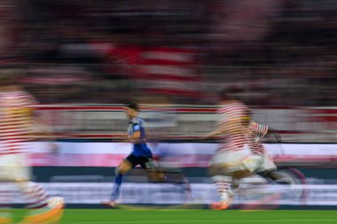 COLOGNE, GERMANY - 2 Kasım 2025 - Rhein Enerji Stadyumu 'nda Bundesliga 1.FC Koeln' e karşı Hamburger SV maçı.