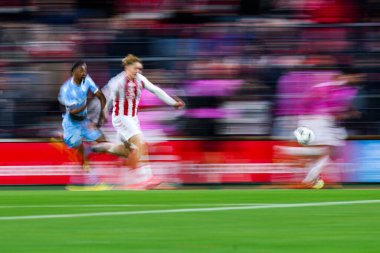 COLOGNE, GERMANY - 5 Kasım 2025 UEFA Gençlik Ligi 1.FC Koeln 'e karşı Franz Kremer Stadyumu' nda oynanan futbol maçı.