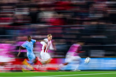 COLOGNE, GERMANY - 5 Kasım 2025 UEFA Gençlik Ligi 1.FC Koeln 'e karşı Franz Kremer Stadyumu' nda oynanan futbol maçı.