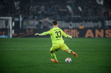 MOENCHENGLADBACH, GERMANY - 8 Kasım 2025: Moritz Nicolas - Bundesliga Borussia Moenchengladbach 1. FC Koeln Borussia Parkı 'nda. 