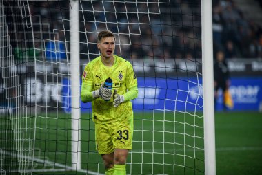 MOENCHENGLADBACH, GERMANY - 8 Kasım 2025: Moritz Nicolas - Bundesliga Borussia Moenchengladbach 1. FC Koeln Borussia Parkı 'nda. 