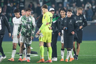 MOENCHENGLADBACH, GERMANY - 8 Kasım 2025: Bundesliga Borussia Moenchengladbach - 1. FC Koeln Borussia Parkı 'nda.