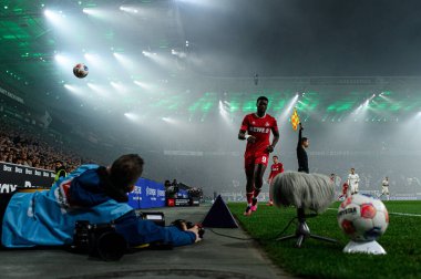 MOENCHENGLADBACH, GERMANY - 8 Kasım 2025: Ragnar Ache - Bundesliga Borussia Moenchengladbach - 1. FC Koeln Borussia Parkı 'nda. 