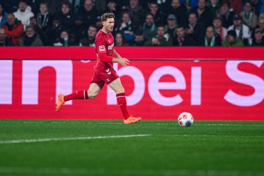 MOENCHENGLADBACH, GERMANY - 8 Kasım 2025: Florian Kainz - Bundesliga Borussia Moenchengladbach - 1. FC Koeln Borussia Parkı 'nda. 