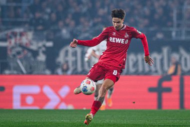 MOENCHENGLADBACH, GERMANY - 8 Kasım 2025: Denis Huseinbasic - Bundesliga Borussia Moenchengladbach - 1. FC Koeln Borussia Parkı 'nda. 