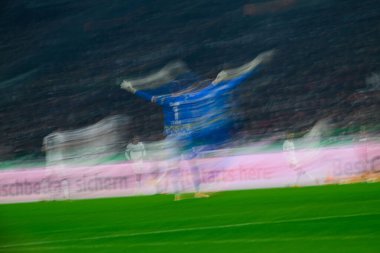 MOENCHENGLADBACH, GERMANY - 8 Kasım 2025: Marvin Schwaebe - Bundesliga Borussia Moenchengladbach - 1. FC Koeln Borussia Parkı 'nda. 