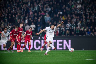 MOENCHENGLADBACH, GERMANY - 8 NOVEMBER, 2025: Haris Tabakovic - Bundesliga Borussia Moenchengladbach 1. FC Koeln Borussia Parkı 'nda. 
