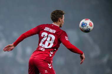 MOENCHENGLADBACH, GERMANY - 8 Kasım 2025: Sebastian Sebulonsen - Bundesliga Borussia Moenchengladbach - 1. FC Koeln Borussia Parkı 'nda. 