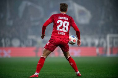 MOENCHENGLADBACH, GERMANY - 8 Kasım 2025: Sebastian Sebulonsen - Bundesliga Borussia Moenchengladbach - 1. FC Koeln Borussia Parkı 'nda. 