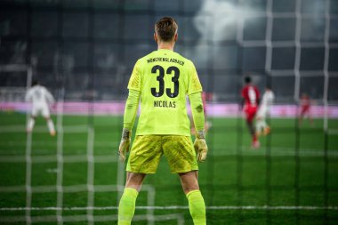 MOENCHENGLADBACH, GERMANY - 8 Kasım 2025: Moritz Nicolas - Bundesliga Borussia Moenchengladbach 1. FC Koeln Borussia Parkı 'nda. 